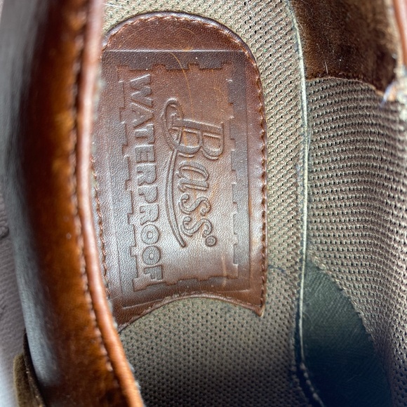 Bass Mens Brown  Leather Lace Up Oxford Dress Shoes - Picture 13 of 15